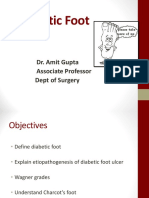 Diabetic Foot: Dr. Amit Gupta Associate Professor Dept of Surgery