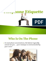 Telephoneetiquette PPT mktg1