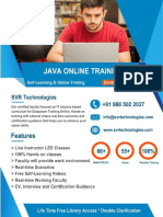 Core Java Course Content PDF SVR Technologies PDF