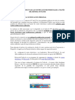 Instructivo Efectuar Notificaciones Personales A Través Del Microsoft Outlook