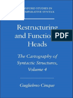 Cinque - 2012 - Reestructuring and Functional Heads PDF