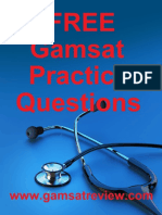 Gamsat Practice Questions