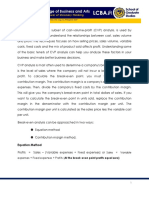 Equation Method: Sales Variable Expenses + Fixed Expenses + Profits (At The Break-Even Point Profits Equal Zero)