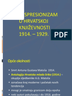 Ekspresionizam U Hrvatskoj Uvodni Sat