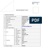 Daftar Riwayat Hidup