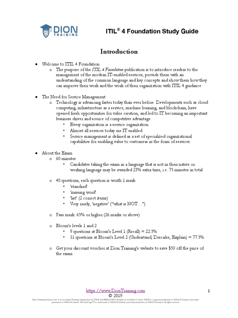 ITIL-4-Foundation科目対策