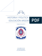 Historia y Politica de La Educación Argentina