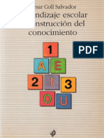 Aprendizaje Escolar y Construcción Del Conocimiento