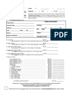 Clear Shot Sports Order Form 2010