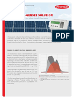 Fronius Pv-Genset Solution: / Solar Energy