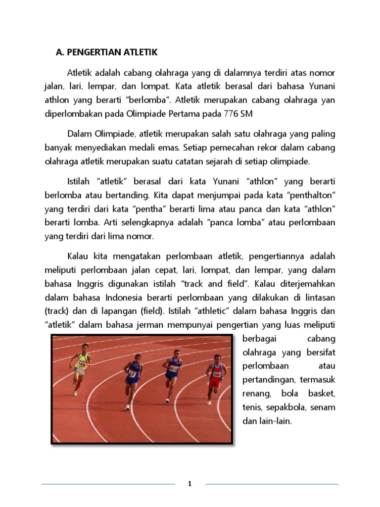 Makalah Olahraga Atletik