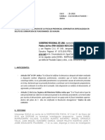 Caso 25-2018: Elevación de queja por presunto peculado culposo en pago de valorizaciones no ejecutadas