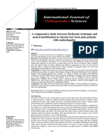 A Comparative Study Between Mckenzie Technique and Neural Mobilization in Chronic Low Back Pain Patients With Radiculopathy