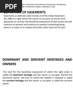 Easement Arbitration Arbitration Easement
