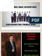 Modul Vi Teori Konsumsi, Investasi