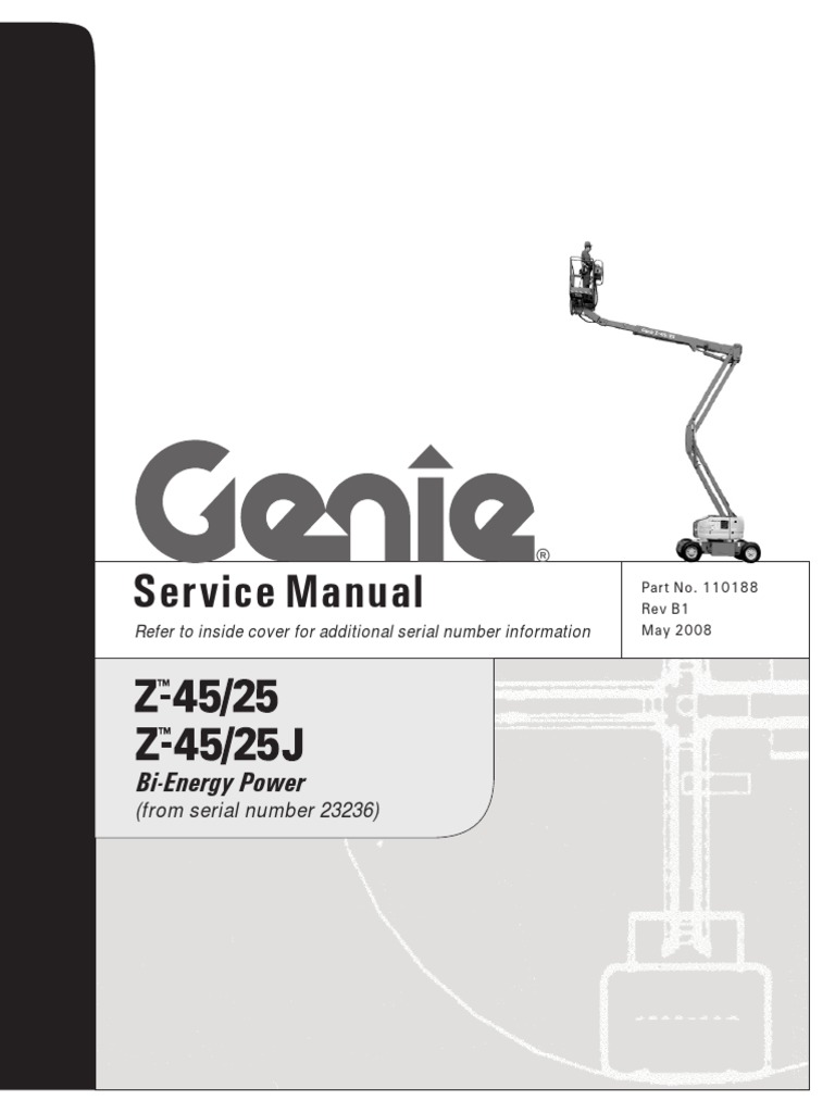 Genie Z45 - 25J PDF, PDF, Motor Oil