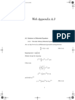 Web Appendix A.3: A.3 Solutions To Differential Equations