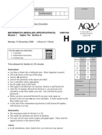 Mathematics (Modular) (Specification B) 33001/HA Higher Tier Section A
