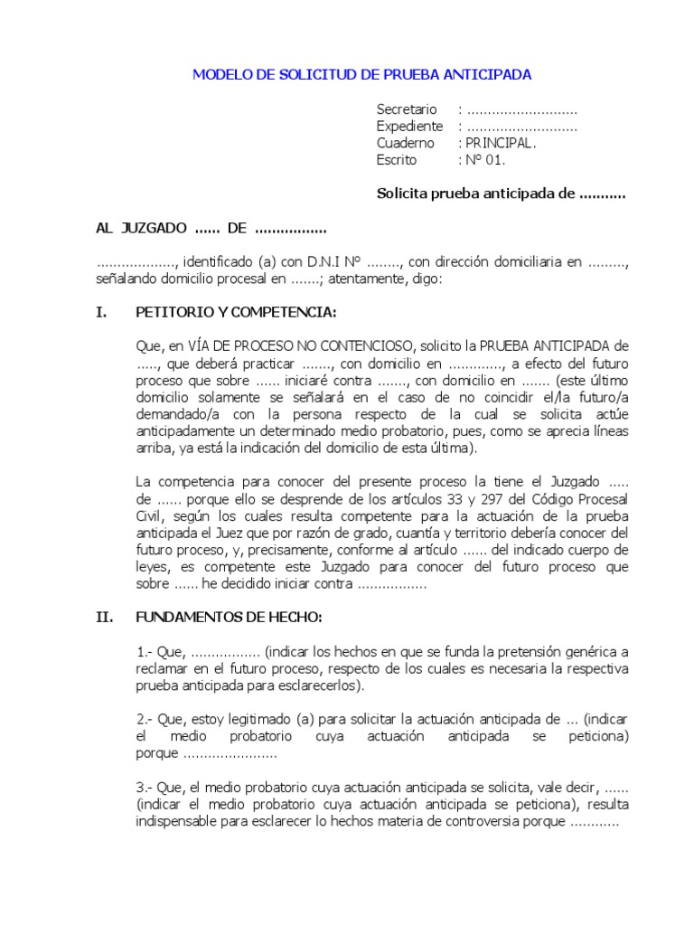 Prueba Anticipada | PDF | Evidencia (ley) | Ley procesal