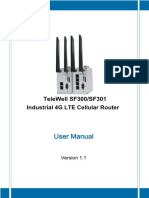 TeleWell SF300-SF301 Series Industrial 4G LTE Router - User Manual - V1 - 1 - 08282017doc PDF