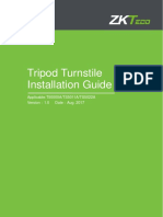 TS5000A Tripod Turnstile Installtion Guide