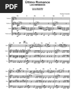 LOS HERMANOS - Ultimo Romance (Quarteto de Cordas) (Grade)