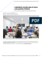 La Propuesta de Calendario Escolar Para El Curso Próximo Incluye Seis Puentes Festivos _ Noticias de Aragón en Heraldo.es