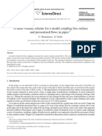 Bourdarias A Finite Volume Scheme For A Model Coupling Free Surface and Pressurised Flows in Pipes 2007