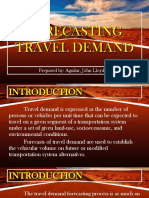 Forecasting Travel Demand: Prepared By: Aguilar, John Lloyd B
