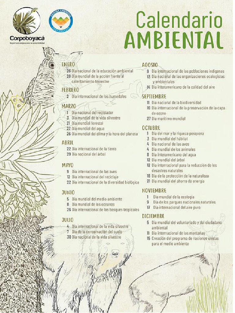 Calendario Ambiental PDF
