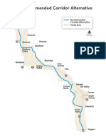 Map of Recommended I-11 Corridor Alternative - April 2019