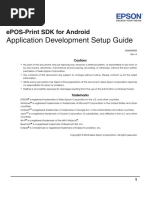 Application Development Setup Guide: ePOS-Print SDK For Android