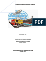 Evidencia 1 Cuadros Comparativos de Modos y Medios de Transportes