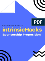 2019 Intrinsichacks Sponsorship Proposition