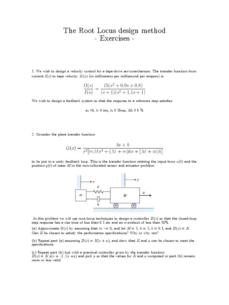 Root Locus Design for Control Systems | PDF | Teaching Methods ...