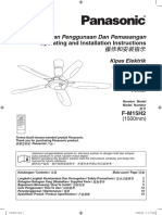 Panduan Penggunaan Dan Pemasangan Kipas Elektrik