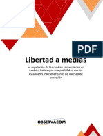 OBSERVACOM-Libertad A Medias - Regulacion Medios Comunitarios en AL y Libertad de Expresión-Informe 2017