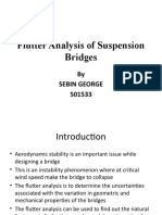 Flutter Analysis of Suspension Bridges: by Sebin George 501533