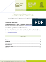Capacidades Coordinativas Metodologia A PDF