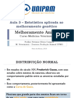 Aula 3 Estatística Aplicada Ao Melhoramento Genético Animal Betania 2019