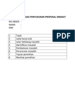 Sistimatika Tugas Penyusunan Proposal Singkat PDF