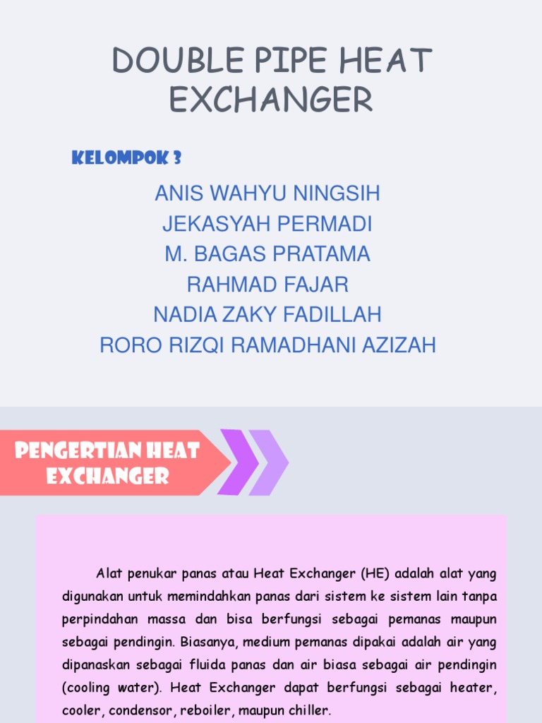 Double Pipe Heat Exchanger Overview | PDF