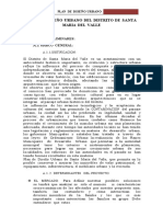 Plan de Diseno Urbano Del Distrito de Santa Maria Del Valle