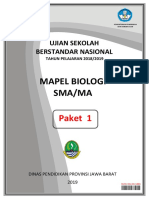 Naskah Soal Usbn Biologi Paket 1 2018-2019