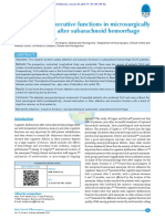 Attention and Executive Functions in Microsurgically Treated Patients After Subarachnoid Hemorrhage