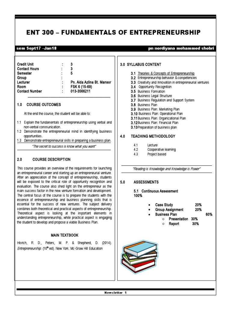 Principle of business syllabus picture