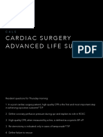 Cardiac Arrest Post Cardiac Surg Patient CALS 