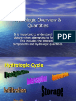 Hydrology Overview Quantities