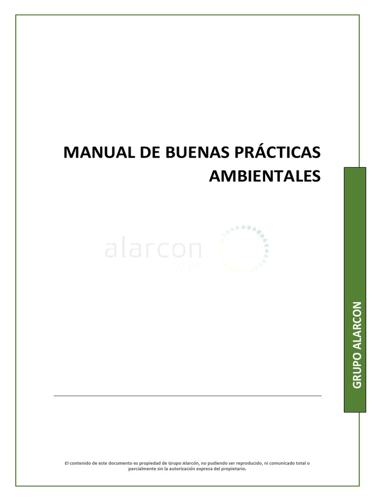Manual de Buenas Prácticas Ambientales | PDF | Papel | Residuos