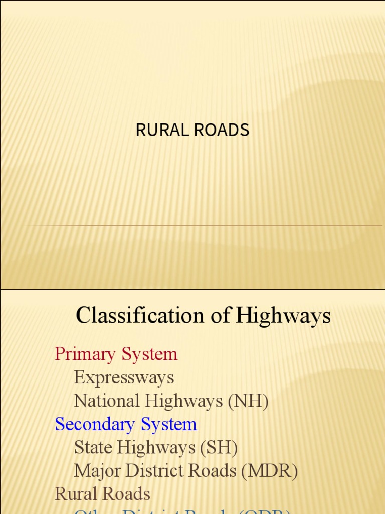 Guidelines for Rural Road Design Standards | PDF | Road | Concrete